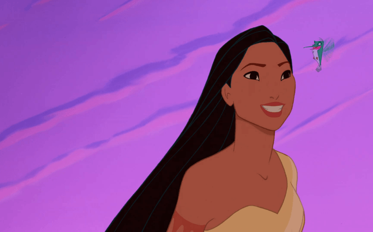 Pocahontas laughing