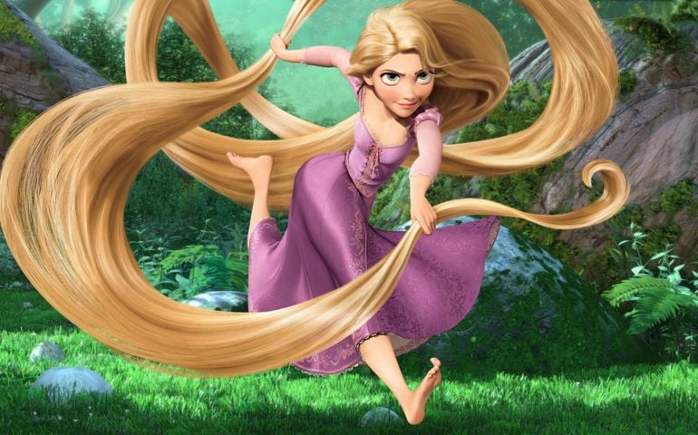Rapunzel running