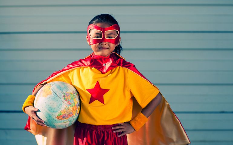 A young girl superhero is a champion for the world. Out to protect Mother Nature. It is never too early to be super.