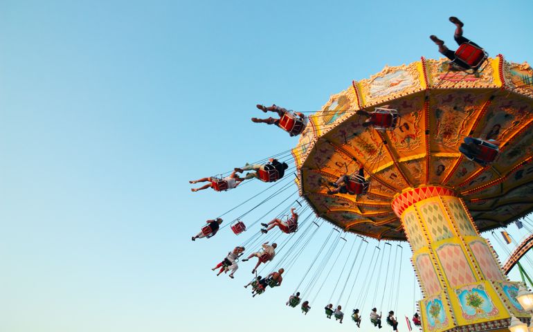 a carousel in action