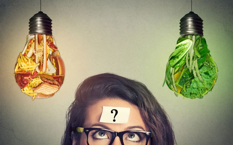 Diet choice right nutrition healthy lifestyle concept