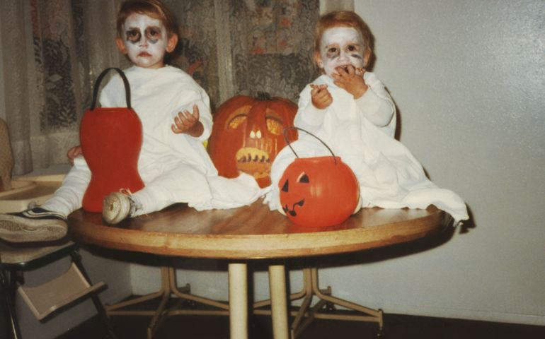 Two Little Halloween Ghosts