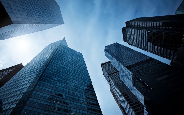 Business towers in New York City