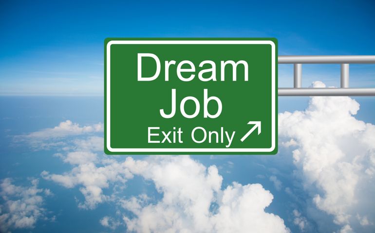 Creative Dream Job Exit Only, Road Sign
