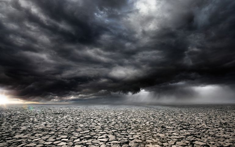 Stormy Rocky Background