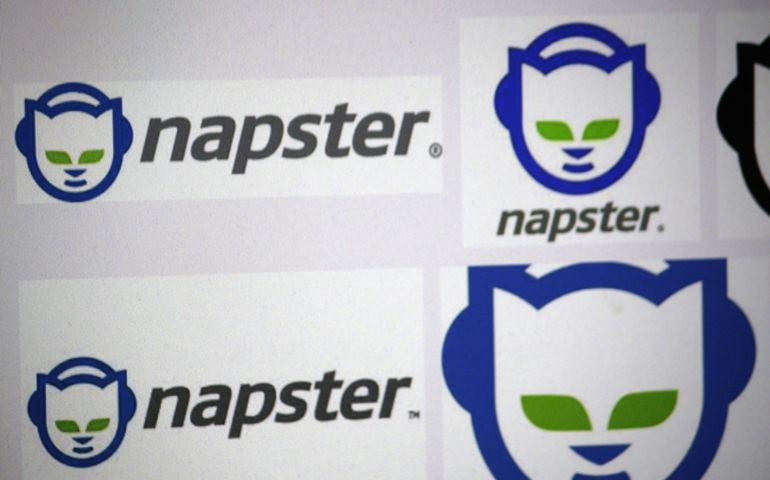 CIRCA MARCH 2014 - BERLIN: the logo of the brand "Napster".