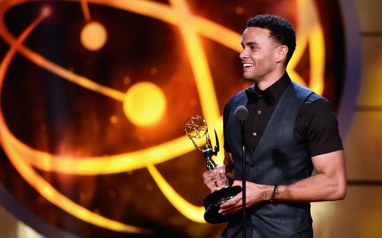 PASADENA, CALIFORNIA - MAY 05: Kyler Pettis accepts the Outstanding Younger Actor in a Drama Series award for 'Days of our Lives' onstage at the 46th annual Daytime Emmy Awards at Pasadena Civic Center on May 05, 2019 in Pasadena, California.