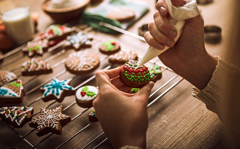 Christmas gingerbread cookies