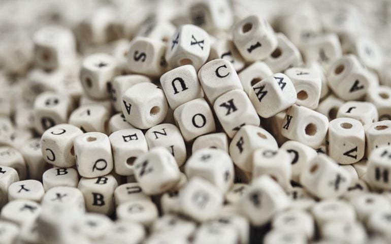Alphabet Beads Background