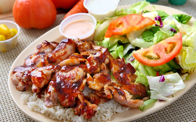 Chicken Teriyaki Combination with Salad &amp; Rice