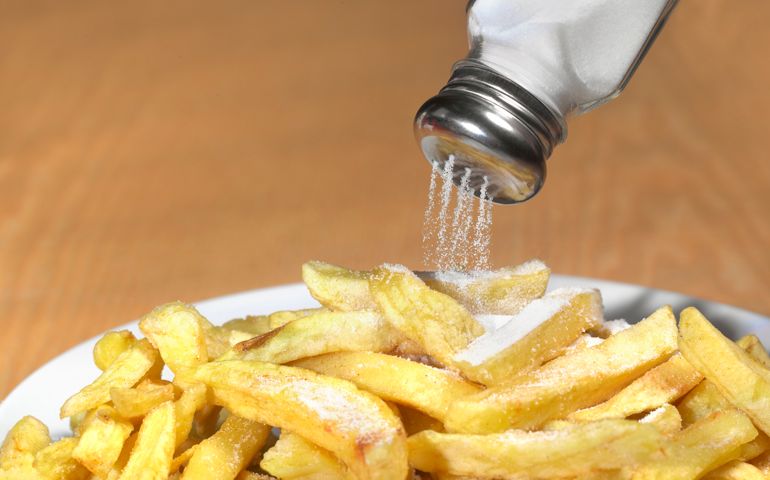 Too much salt on chips