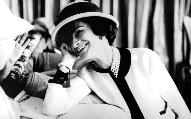 UNSPECIFIED : fashion designer Coco Chanel (1883-1971) , c. early 50's