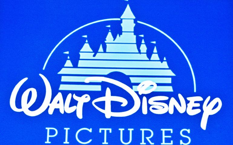 Walt disney Pictures company logo printed on product ,product shot