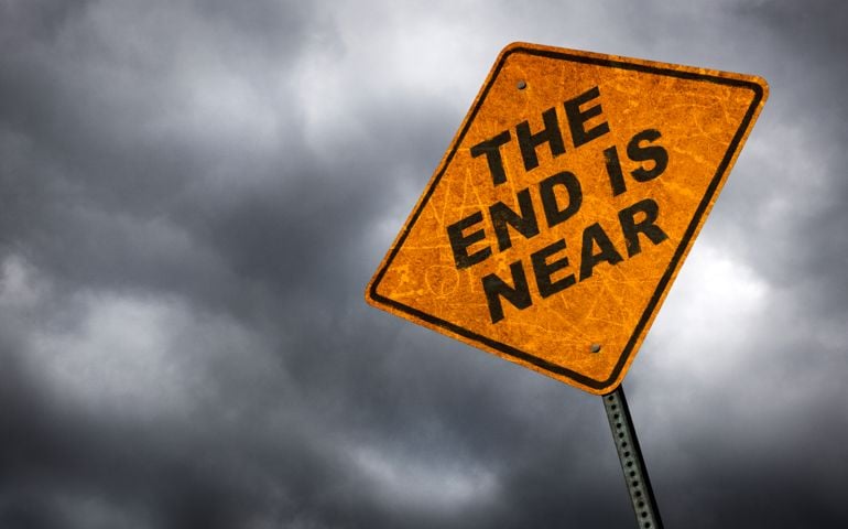 Road sign indicating the end is near.To see more road signs click on the link below: