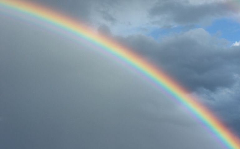 Rainbow and clouds