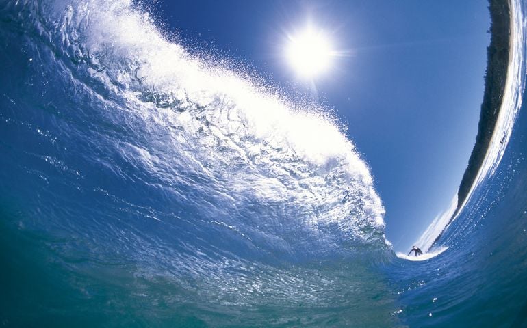 Surfing a Tubular Wave