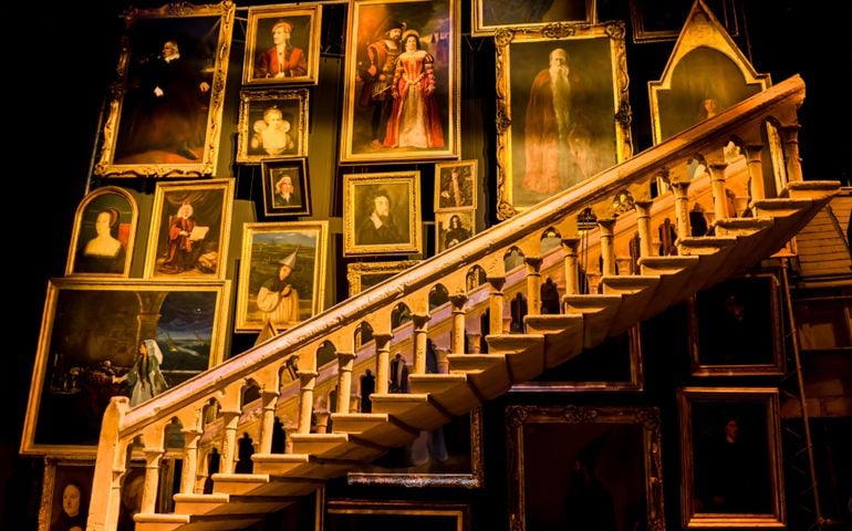 Staircases in Hogwarts Castle.