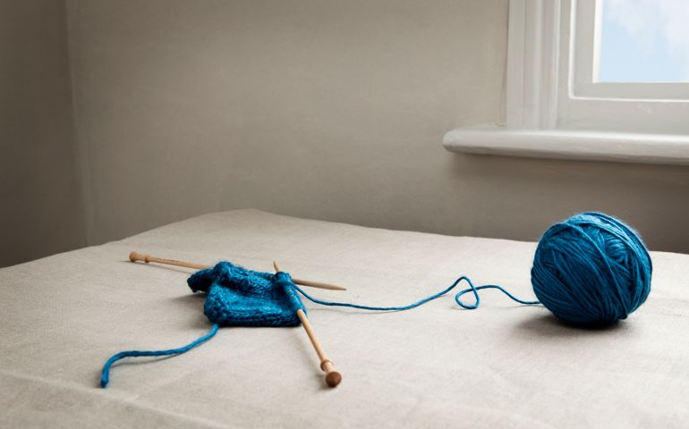 stilllife of knitting.