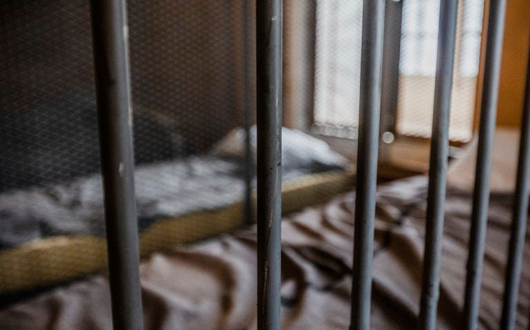 Glimpse at the interior of an old jail.