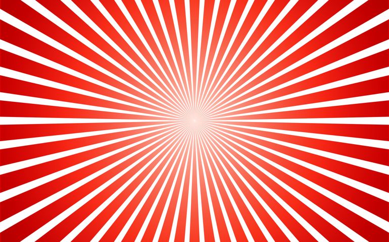 Red and white radial background