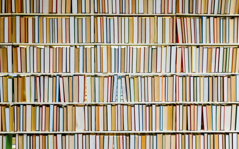 Books in bookshelf