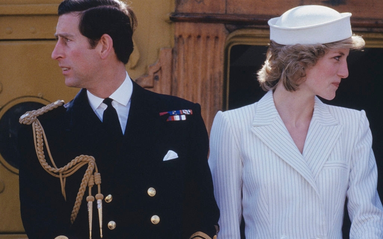 Prince Charles and Princess Diana (1961 - 1997) in Italy, 20th April 1985.