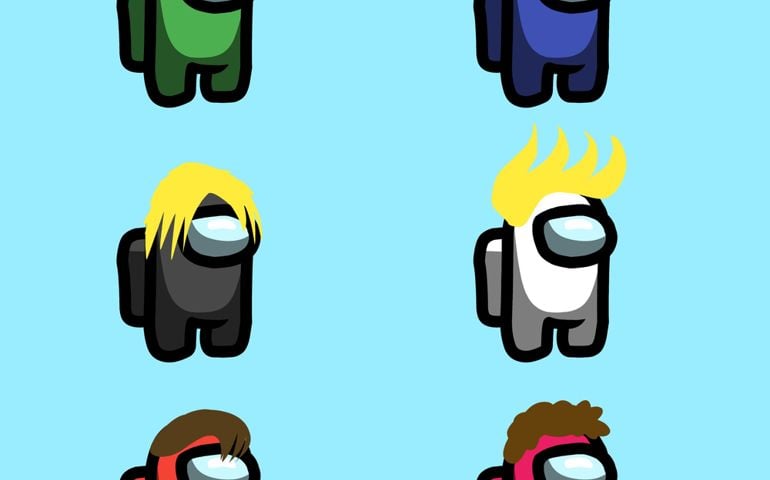characters from the game Among Us