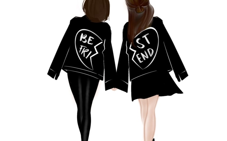Best friend outfit in black