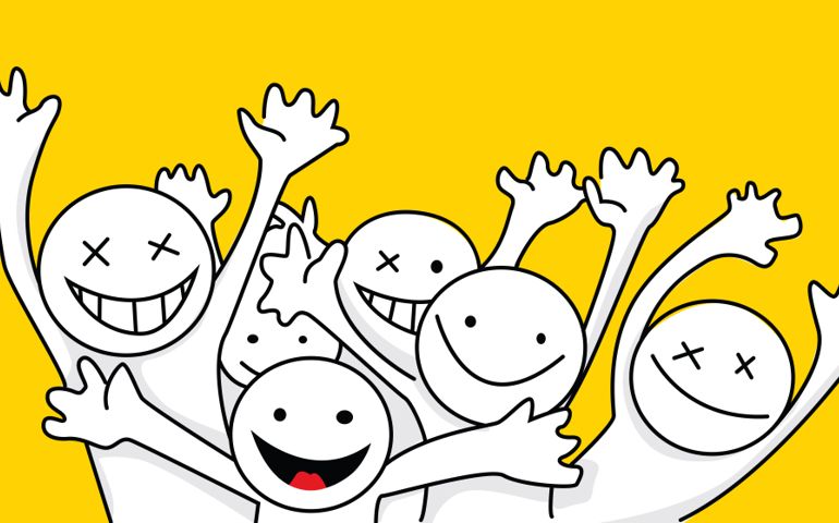 Happy people