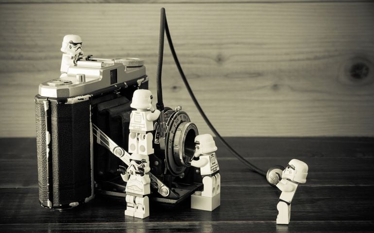 The lego Star Wars mini figures from movie series