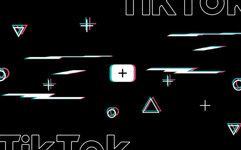 Abstract glitch TikTok background.