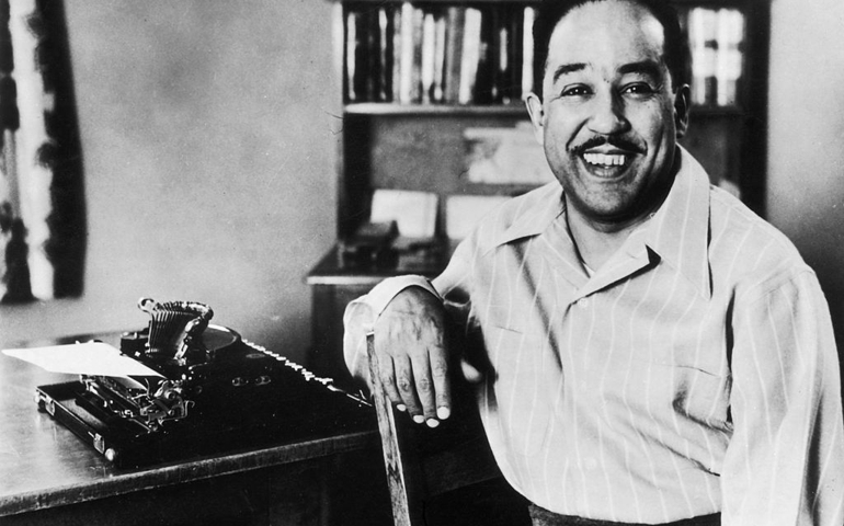 American poet and writer Langston Hughes (1902 - 1967).