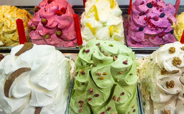 Italian Gelato or Ice cream, Florence, Tuscany, Italy