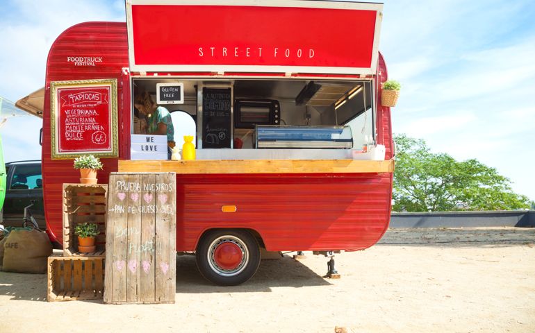 Red Food truck