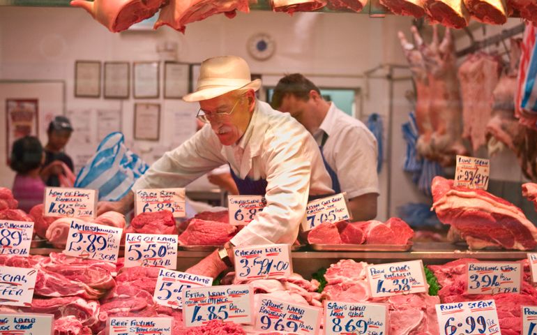 UK, West Yorkshire, Leeds, Leeds Market