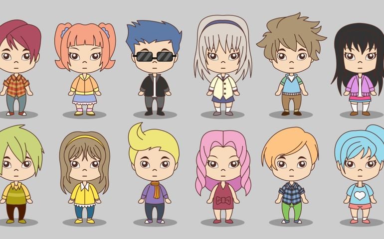Manga anime teenagers