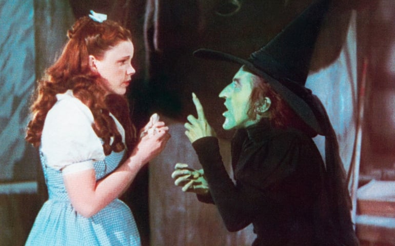 Kino. The Wizard of Oz, USA, 1939, aka: Das zauberhafte Land, aka: Der Hexer von Oz, aka: Der Zauberer von Oz, Regie: Victor Fleming, Darsteller: Judy Garland, Margaret Hamilton.