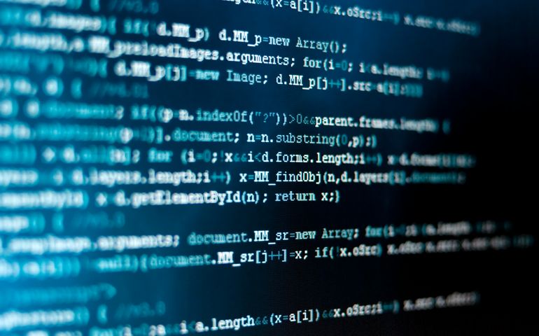 HTML code over deep blue background. Image is made by photographing computer screen with HTML code on it. Shallow depth of field.Please see some other background images from my portfolio:
