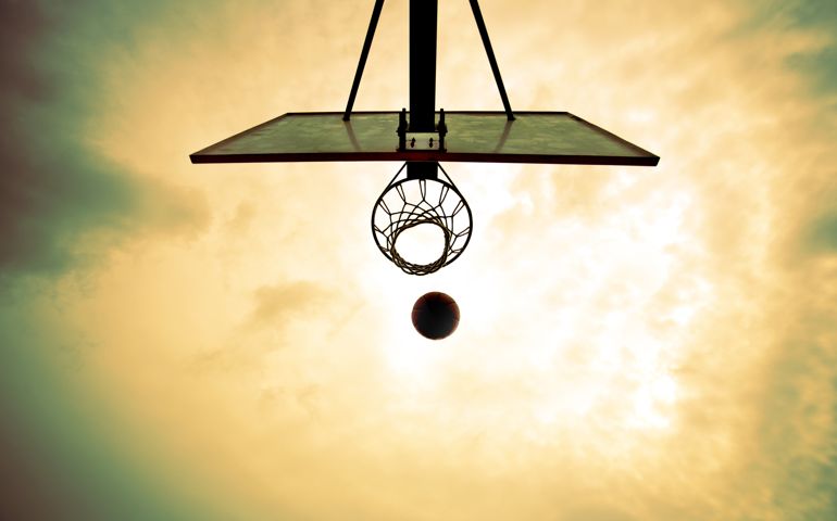 Basketball shot.