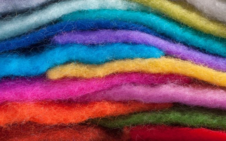 colored felt cloth