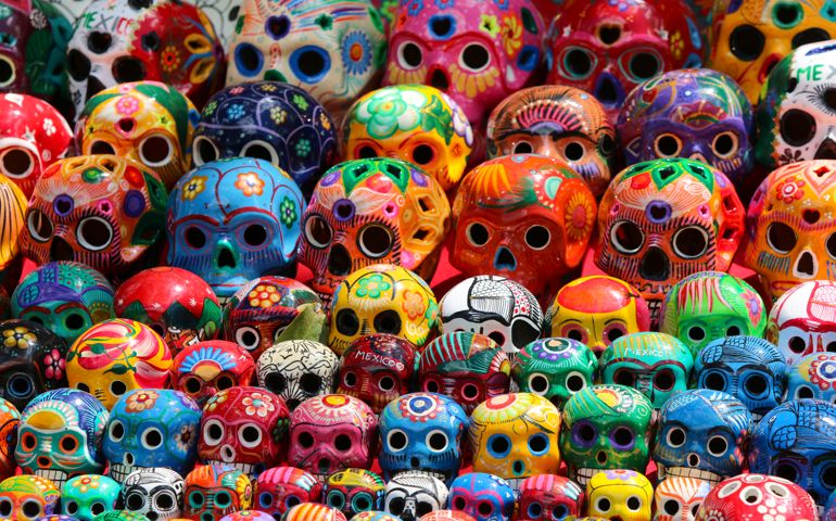 A calavera is a representation of a human skull. The term is most often applied to decorative or edible skulls made (usually by hand) from either sugar (called Alfeñiques) or clay which are used in the Mexican celebration of the Day of the Dead (Día de los Muertos) and the Roman Catholic holiday All Souls' Day.
