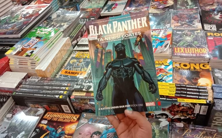 display the superhero comic collection at the big bad wolf book exhibition