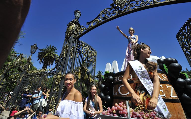 Vendimia, Mendoza's annual grape harvest festival, with 40,000 visitors come to celebrate and enjoy the local nectar