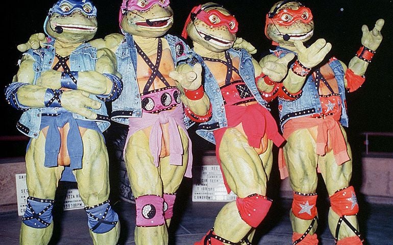 The Teenage Mutant Ninja Turtles, circa 1992.