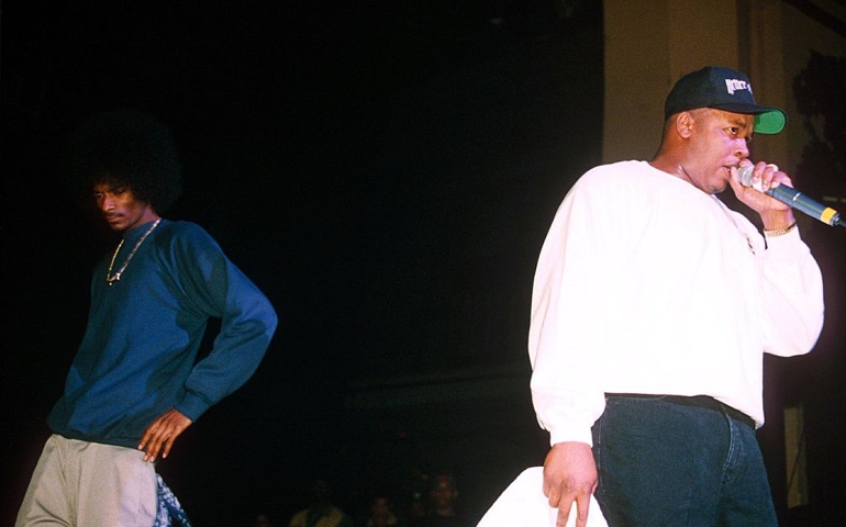 Dr Dre And Snoop Doggy Dogg Performing At The Brixton Academy, London, Britain - 1994, Snoop Dog And Dr Dre