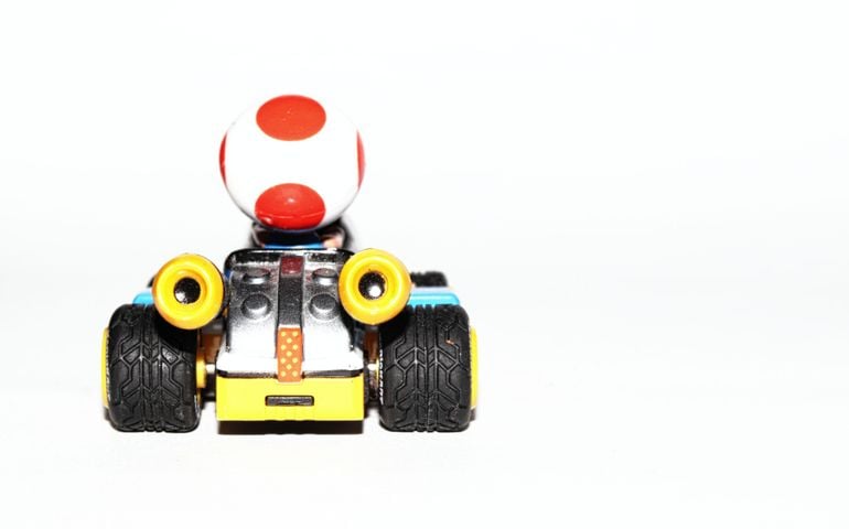Nintendo Mario Kart 8 Pullback Racer Car toad