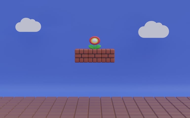 Old arcade video game background