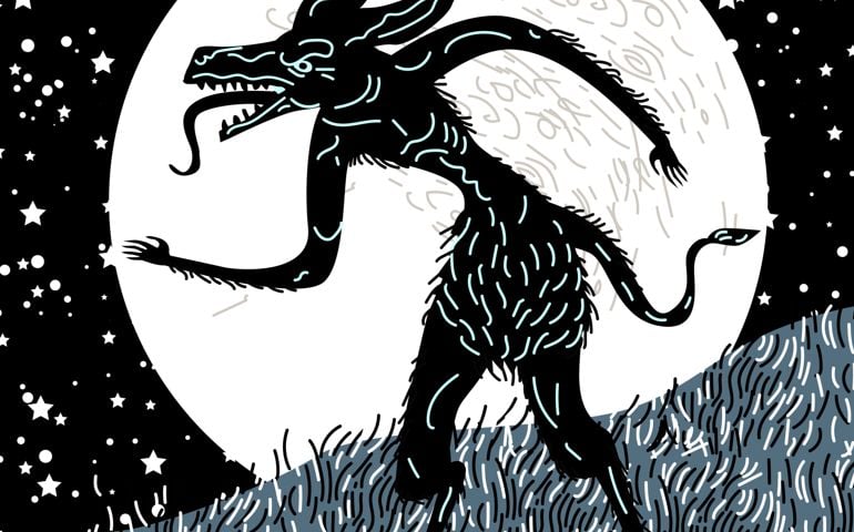 chupacabras vampire monster dog in the wild
