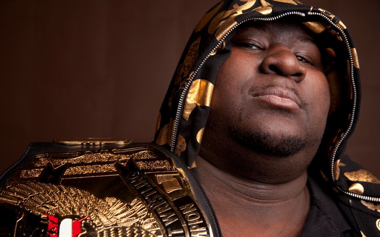 Wrestler with Championship Belt