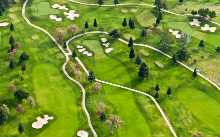 an aerial of Sonoma Golf &amp; Country Club in Sonoma CA